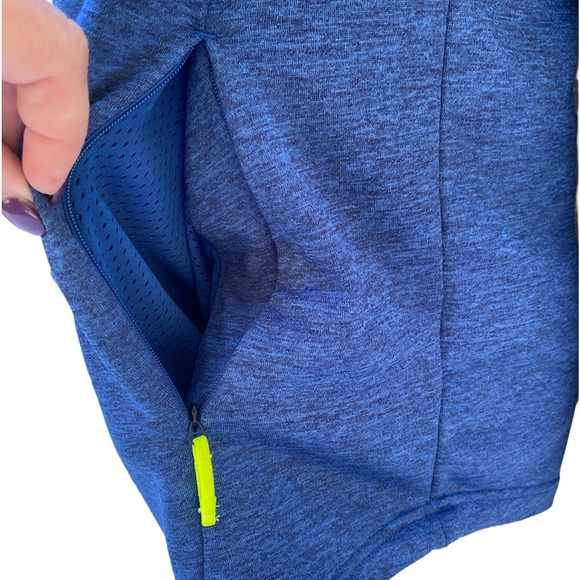 Under Armour MK-1 ColdGear Terry Graphic UA Pullover Hoodie Sweatshirt Blue LG - Picture 6 of 8